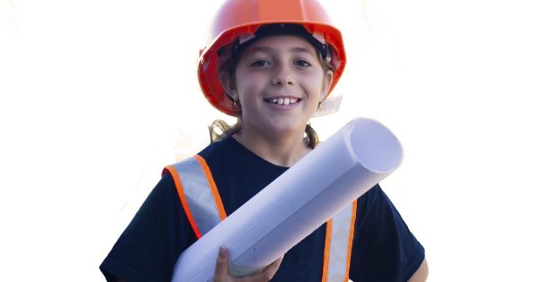 worker, yard safety, child