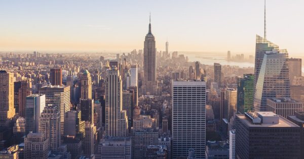 buildings, skyline, city